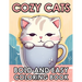 Cozy Cats: Bold And Easy Cute Cats Coloring Book For Adults And Seniors