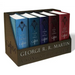 George R. R. Martin's a Game of Thrones Leather-Cloth Boxed Set (Song of Ice Andfire Series): A Game of Thrones, a Clash of Kings, a Storm of Swords,