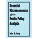Essential Microeconomics for Public Policy Analysis