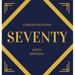 Happy 70th Birthday Guest Book (Hardcover): Happy 70th Birthday Guest book, party and birthday celebrations decor, memory book, 70th birthday, happy b