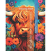 Highland Cow Happiness: Coloring Book