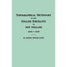 Topographical Dictionary of 2885 English Emigrants to New England, 1620-1650