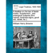 A Treatise on the Law of Trade-Marks. Supplement: And Analogous Subjects (Firm Names, Business-Signs, Good Will, Labels, &C.).