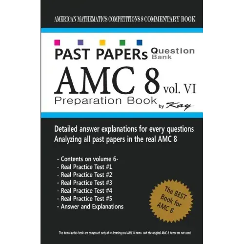 Past Papers Question Bank AMC8 [volume 6]: amc8 math preparation book