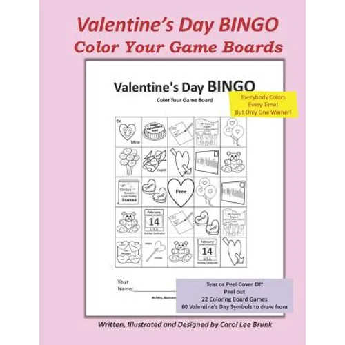 Valentine's Day Bingo: Color Your Game Boards