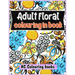 Adult floral colouring in book