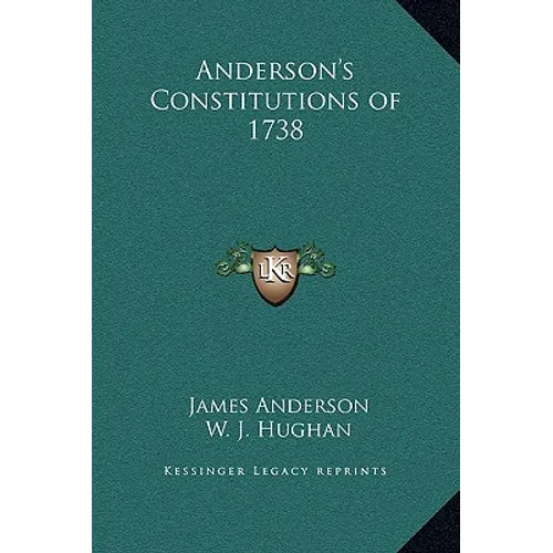 Anderson's Constitutions of 1738