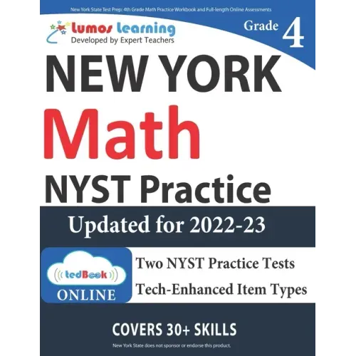 New York State Test Prep: 4th Grade Math Practice Workbook and Full-length Online Assessments: NYST Study Guide