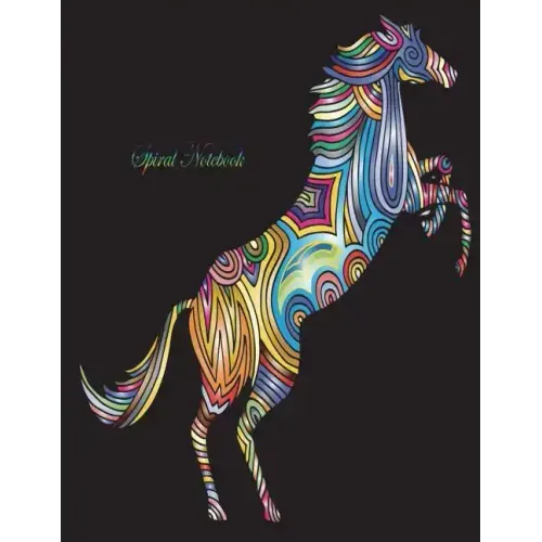 Spiral Notebook: Spiral Journal/ Notebook with Blank Pages - 100 Sheet, Horse Notebook, Size 8.5 x 11
