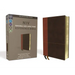 NIV, Personal Size Reference Bible, Large Print, Imitation Leather, Brown, Red Letter Edition, Comfort Print