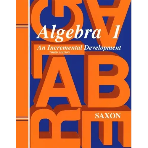 Saxon Algebra 1 Solutions Manual Third Edition