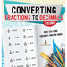 Converting Fractions to Decimals Volume I - Math 5th Grade Children's Fraction Books
