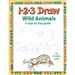 123 Draw Wild Animals: A step by step drawing guide for young artists