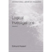 Logical Investigations: Volume II