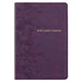 KJV Bible Thinline Large Print (Faux Leather, Purple Floral)