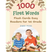 1000 First Words Flash Cards Easy Readers for 1st Grade English Finnish: I can read books my first flashcards of full sight word list with pictures an