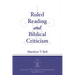 Ruled Reading and Biblical Criticism
