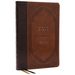 KJV Holy Bible: Giant Print Thinline Bible, Brown Leathersoft, Red Letter, Comfort Print: King James Version (Vintage Series)