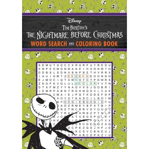 Disney Tim Burton's the Nightmare Before Christmas Word Search and Coloring Book