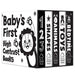 Baby's First High-Contrast Books Boxed Set [Box Set of 5] - Age Group: 0+ / Black and White Tummy Time Books /Illustrated Board Book for Kids/Toddlers