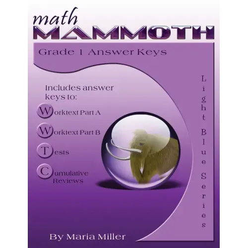 Math Mammoth Grade 1 Answer Keys