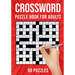 Crossword Puzzle Books for Adults: Quick Cross Word Puzzles Activity Book 90 Puzzles (US Version)