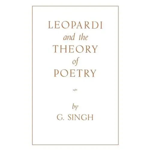 Leopardi and the Theory of Poetry