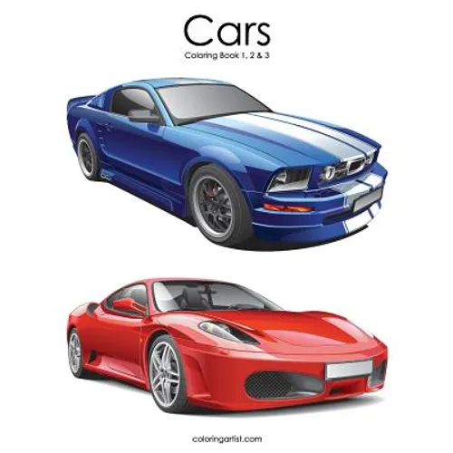 Cars Coloring Book 1, 2 & 3