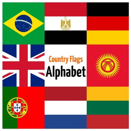 Country Flags Alphabet: ABC Country Flags, Alphabet Book from A to Z for Kids