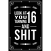 Look at You Turning 16 and Shit: Funny birthday gift for 16 year old