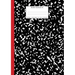 Marble Notebook A4: Black and Red Spine College Ruled Journal