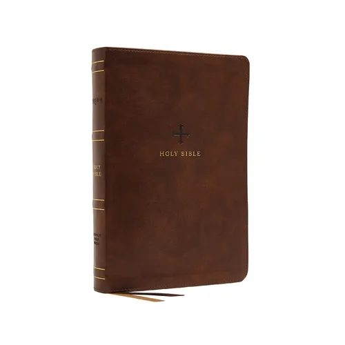 Nrsv, Catholic Bible, Standard Personal Size, Leathersoft, Brown, Comfort Print: Holy Bible