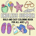 Endless Summer: Bold and Easy Coloring Book for All Ages