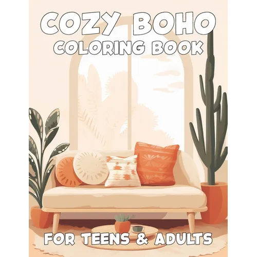 Cozy Boho Coloring Book for Teens and Adults