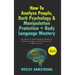How To Analyze People, Dark Psychology & Manipulation Protection + Body Language Mastery 4 in 1: The Guide To Speed Reading People & Techniques Agains