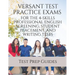Versant Test Practice Exams for the 4-Skills Professional English Screening, Student Placement, and Writing Tests with Answers and Free mp3s
