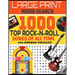 Large Print Word Search 1000 Top Rock-N-Roll Songs of All Time 100 Unique Puzzles: Contains 100 Word Search Puzzles-Decades of Top Rock Hits-From Elvi