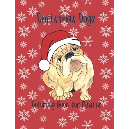 Christmas Dogs Coloring Book for Adults