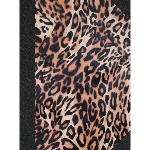 Notary Journal: Hardbound Public Record Book for Women, Logbook for Notarial Acts, 390 Entries, 8.5" x 11", Leopard Print Cover