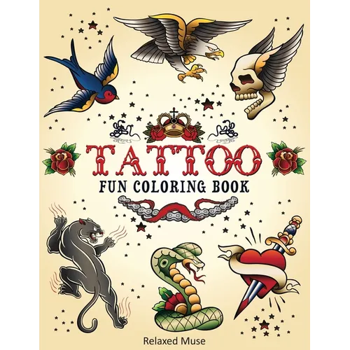 Tattoo Fun Coloring Book
