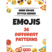 Mini Cross Stitch Series - Emojis: 36 Different Patterns
