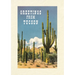 Vintage Lined Notebook Greetings from Tucson, Saguaros