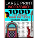 Large Print Word Search 1000 Top Songs from the 1950s 100 Unique Puzzles: Contains 100 Word Search Puzzles - Flashback to the 50s - A Full Decade of H