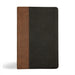 KJV Personal Size Giant Print Bible, Black/Brown Leathertouch