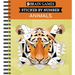 Brain Games - Sticker by Number: Animals - 2 Books in 1 (42 Images to Sticker)
