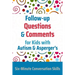 Follow-up Questions and Comments for Kids with Autism & Asperger's: Six-Minute Thinking Skills