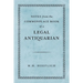 Notes from the Commonplace Book of a Legal Antiquarian