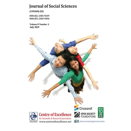 Journal of Social Sciences (COES&RJ-JSS) Vol.8 No.3