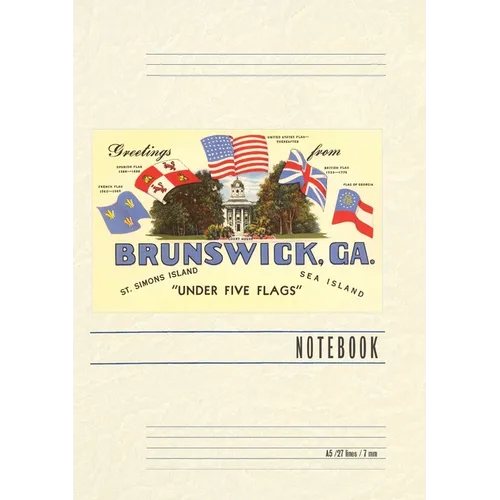 Vintage Lined Notebook Greetings from Brunswick