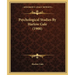 Psychological Studies By Harlow Gale (1900)